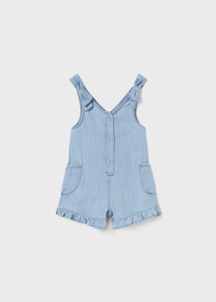Tuta morbida in tencel lyocell neonata Mayoral jeans - ErreGiModaBimbo