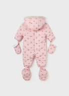 Tuta termica rosa stampa pois beoge neonata Mayoral Newborn - ErreGiModaBimbo