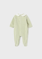 Tutina ciniglia neoanta Mayoral Newborn verde flower - ErreGiModaBimbo
