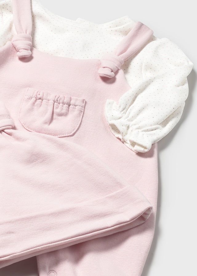 Tutina con cappello neonata Mayoral Newborn rosa baby Mayoral 0-1 Mesi 55cm