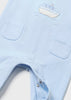 Tutina-pigiama motivo barca fresco cotone neonato Mayoral Newborn Cielo - ErreGiModaBimbo