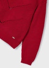 Vestito 2 pezzi combinato tulle con maglione bambina Mayoral rosso - ErreGiModaBimbo