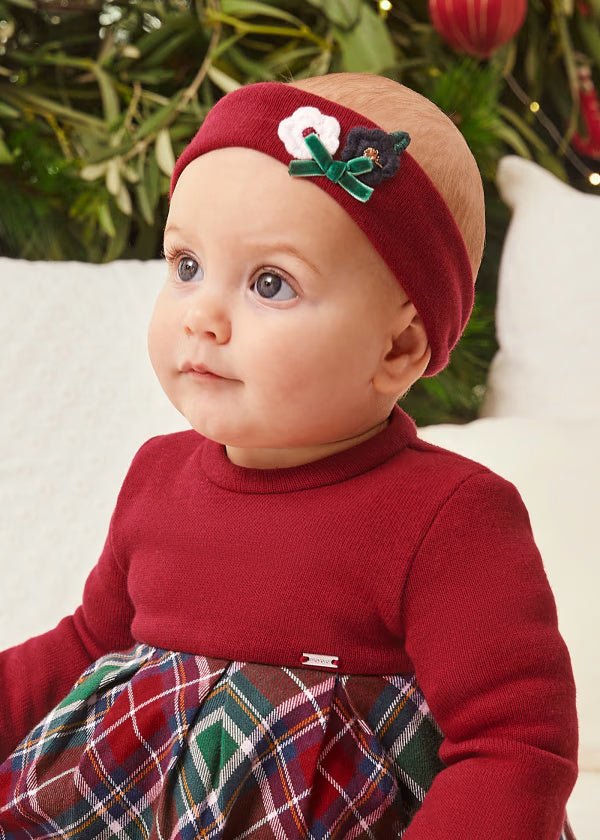 Vestito combinato con fascetta caldo cotone neonata Mayoral Newborn - ErreGiModaBimbo