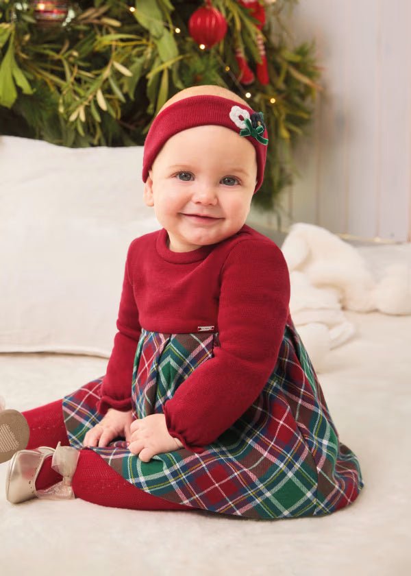 Vestito combinato con fascetta caldo cotone neonata Mayoral Newborn - ErreGiModaBimbo