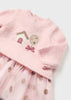 Vestito combinato neonata Mayoral Newborn rosa pois - ErreGiModaBimbo