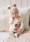 Vestito con fascia pellicciotto neonata Newborn orsetto