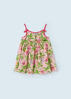 Vestito cotone stampa tropicale neonata Mayoral rosa - ErreGiModaBimbo