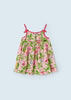 Vestito cotone stampa tropicale neonata Mayoral rosa - ErreGiModaBimbo