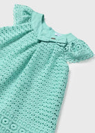 Vestito foderato guipur neonata Mayoral Acqua - ErreGiModaBimbo