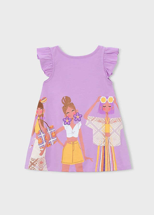 Vestito cotone bambina Mayoral Modelle lilla estivo Mayoral 2 Anni 92cm