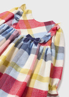 Vestito panno neonata Mayoral quadri multicolor - ErreGiModaBimbo