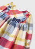 Vestito panno neonata Mayoral quadri multicolor - ErreGiModaBimbo