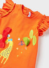 Vestito Play neonata Mayoral arancio giraffa - ErreGiModaBimbo
