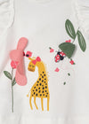 Vestito Play neonata Mayoral bianco giraffa - ErreGiModaBimbo