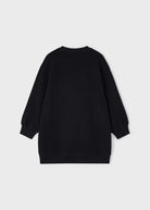 Vestito stampato caldo cotone bambina Mayoral nero - ErreGiModaBimbo