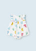 Vestito stampato con copri pannolino cotone neonata - ErreGiModaBimbo