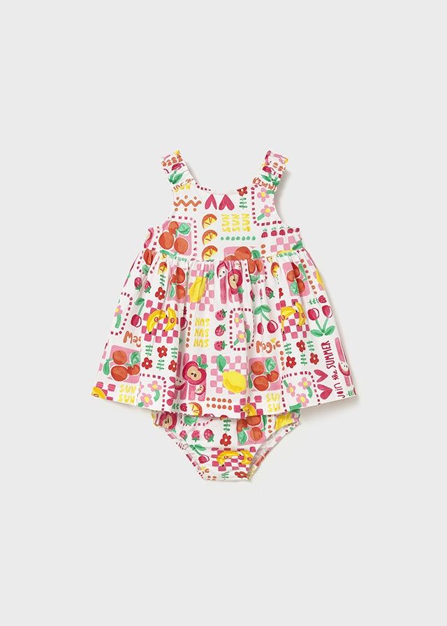 Vestito neonata copripannolino ibisco frutta Mayoral Mayoral 6 Mesi 68cm
