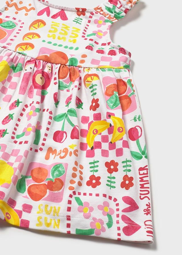Vestito neonata copripannolino ibisco frutta Mayoral Mayoral 6 Mesi 68cm