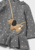 Vestito stampato finta borsa bassorilievo neonata Mayoral grigio - ErreGiModaBimbo