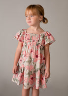 Vestito bambina floreale nido d'ape Mayoral primavera estate