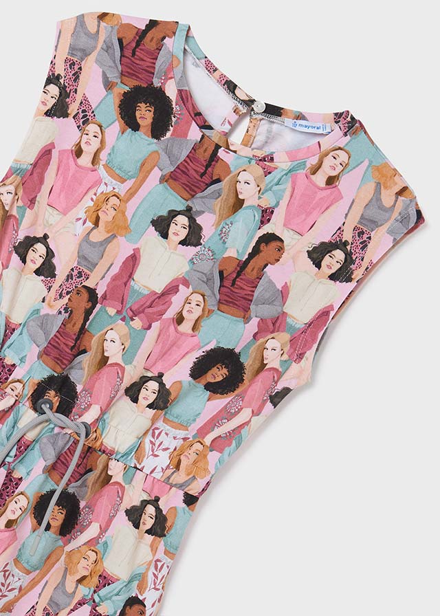 Vestito stampato ragazza Mayoral "Girl" - ErreGiModaBimbo