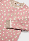 Vestito tricot con print animal neonata Mayoral rosa - ErreGiModaBimbo