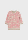 Vestito tricot con print animal neonata Mayoral rosa