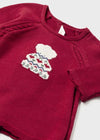 Vestito tricot fascia caldo cotone neonata Mayoral Newborn cilliegia - ErreGiModaBimbo