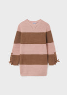 Vestito tricot manica lunga ragazza Mayoral rosa - ErreGiModaBimbo