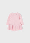 Vestito tricot neonata Mayoral in filo di cotone rosa - ErreGiModaBimbo