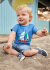 Bermuda neonato Mayoral jeans blu