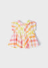 Blusa camicia stampata neonata Mayoral fantasia quadri