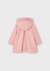 Capotto neonata Mayoral tessuto arricciato rosa