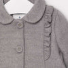 Cappotto neonata Mayoral in morbido velluto grigio