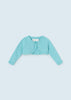 Cardigan neonata Mayoral  bolerino tricot cotone sostenibile turchese