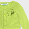 Cardigan neonata Mayoral verde pistacchio in tricot