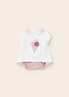 Completo 2 pezzi  neonata Mayoral Newborn rosa baby