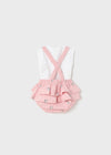 Completo 2 pezzi neonata Mayoral Newborn rosa giraffa