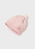 Completo cappello e manopole neonata Mayoral rosa