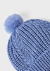 Completo cappello e manopole neonato Mayoral blu