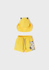 Completo costume da bagno neonato Mayoral giallo zebra