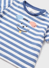 Completo neonato Mayoral Newborn tema azzurro cagnolini