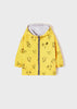 Giacca a vento reversibile neonato Mayoral giallo e grigio "Safari"
