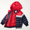 Giubbino neonato brand Ativo invernale bicolor Rosso