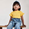 Maglietta bambina Mayroal modello toppino mostarda