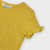 Maglietta bambina Mayroal modello toppino mostarda