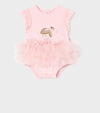Pagliaccetto body tutu in tulle neonata Mayoral Newborn rosa