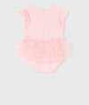 Pagliaccetto body tutu in tulle neonata Mayoral Newborn rosa