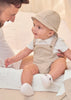 Pagliaccetto con cappello neonato Mayoral Newborn beige