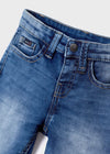 Pantaloncino jeans bambino super soft blu